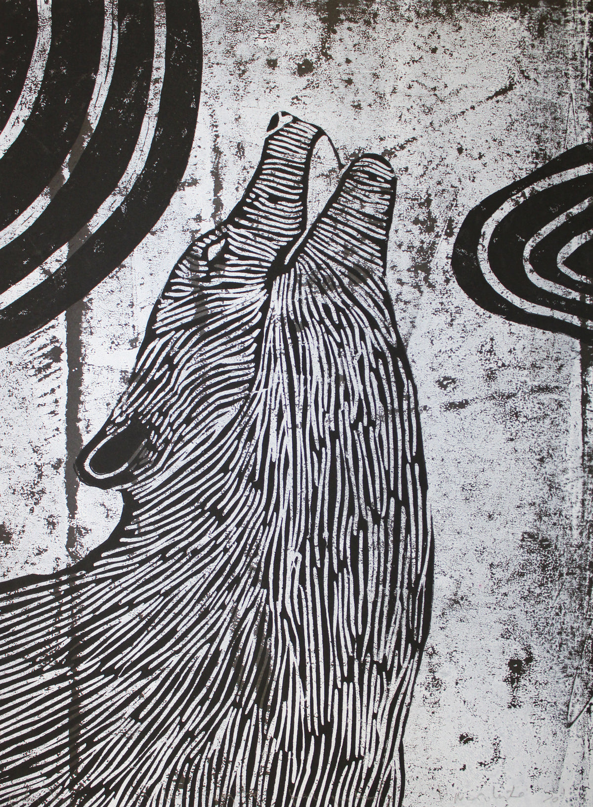 A Wolf's Dream Under the Full Moon